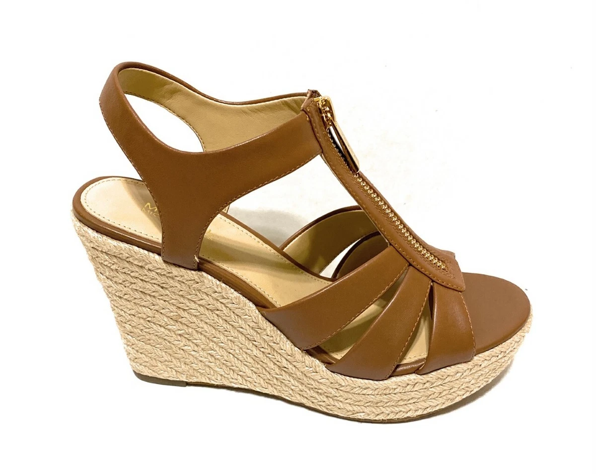 Michael Kors Women s Berkley Espadrille Wedge Leather Sandals