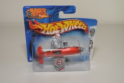 V 1:64 HOT WHEELS FLUGZEUG MADD PROPZ RED MINT AUF KARTE