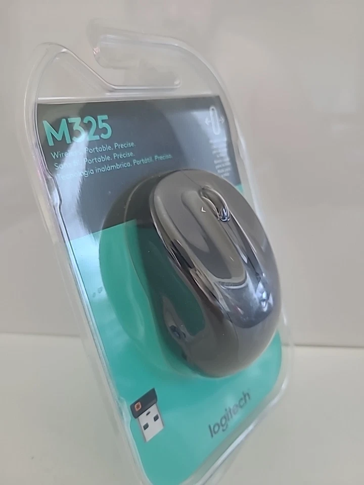 NEW LOGITECH M325 WIRELESS MOUSE - WINDOWS MAC Dark Grey OS - SEALED - Image 3 of 4
