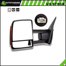 Power Heated Signal Side Mirror For 2007-2016 Toyota Tundra Truck Driver Lh Tow