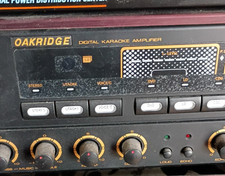 Oakridge Digital Karaoke Mixer Amplifier w/ Digital Echo, Black
