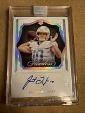 Justin Herbert 2020 Flawless Rookie Silver Shadow Signature /20 RC RSS-JHE