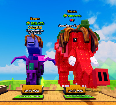 Kick a Lucky Block 398.3Ts Bacon Strawberry Elephant + Dolphinita Cheap Bundle