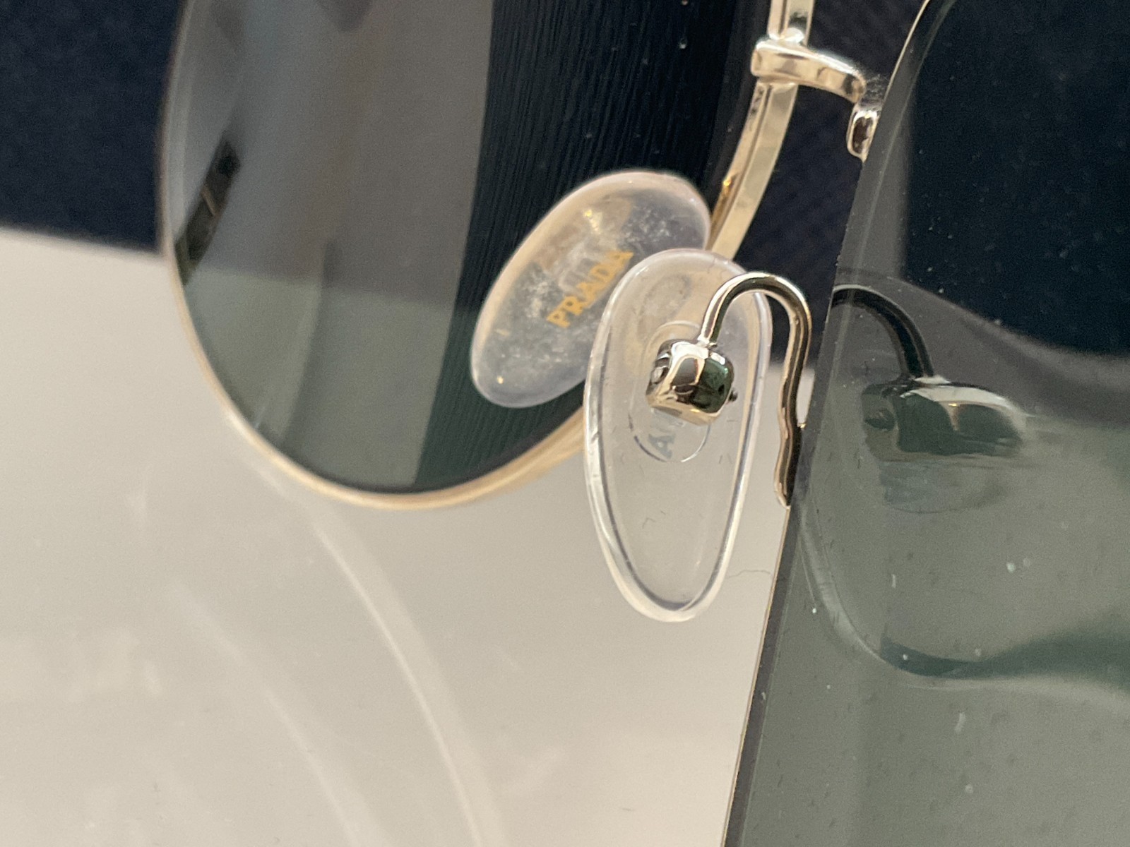 New Prada SPR670 Gold Frame with Brown Lenses Aviator Sunglasses w/ Case thumbnail 8