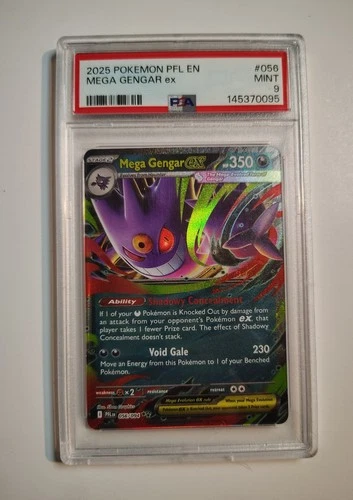 Pokémon Mega Gengar ex 056/094 PSA 9 Me02 Phantasmal Flames Holo EX Double Rare