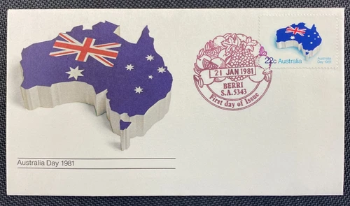 1981 Australia Day FDC First Day Cover With Berri (SA) FDI Pictorial Postmark