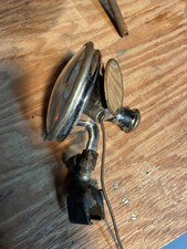 Vintage Vesta Brass Chrome 6 Spotlight Wside Mirror Bracket Hot Rat Rod