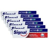 Signal Action 123 Complete Protection Toothpaste (6 x 75ml)