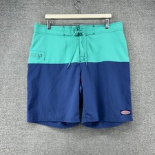 Vineyard Vines Board Shorts Men Size 36 Blue Summer Drawstrings Beach