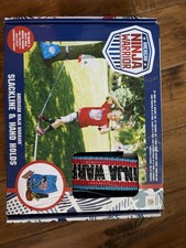 American Ninja Warrior Slackline and Hand Holds with Carrying Bag Ages 5 NEW