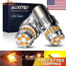 AUXITO 1157 Amber 23SMD LED Turn Signal Indicator Parking Light Bulbs Error Free