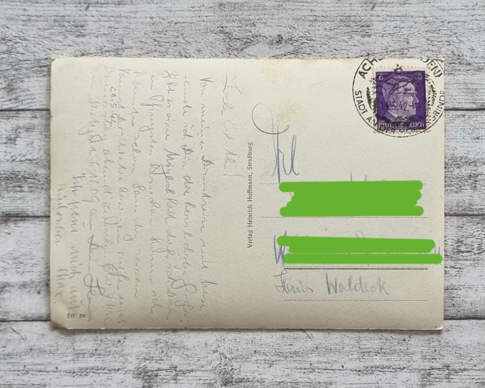 AK Straßburg Rabenhof Turm Architektur Postkarte Vintage Deko Ansichtskarte alt - Bild 2 von 2