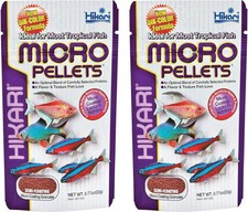 Hikari Tropical Micro Pellets Semi Floating Fish Food Small Fish 2 Pack