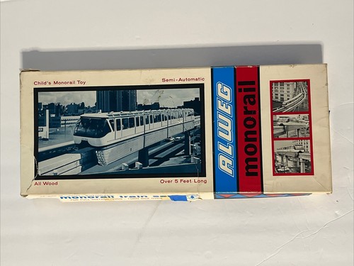 Vintage Alweg Monorail Model Kit Wooden Toy 1962 Seattle World’s Fair