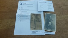 WW2 ORIGINAL PHOTO POSTCARDS ALBERT OWEN PLATER 6th SEAFORTHS MM WINNER