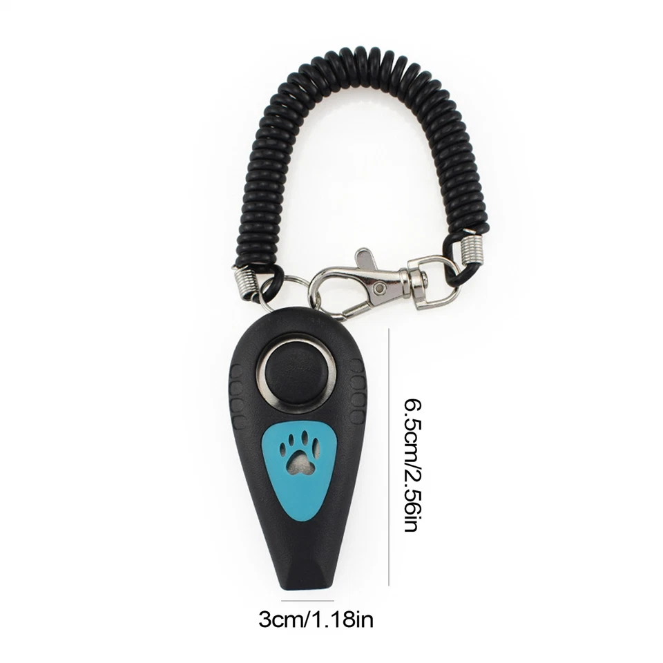 PACK 2 Clicker de Entrenamiento para Perros 2 en 1 Clicker para Mascotas y Silbato Comportamiento Entrenador Ayuda  Foto 3 de 4