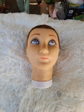 Practice Beauty School Mannequin Hair Styling Training head Halloween Scare