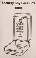 Security Key Lock Box Exterior Wall Mount 4-8 Digit Programmable Push Button NIB