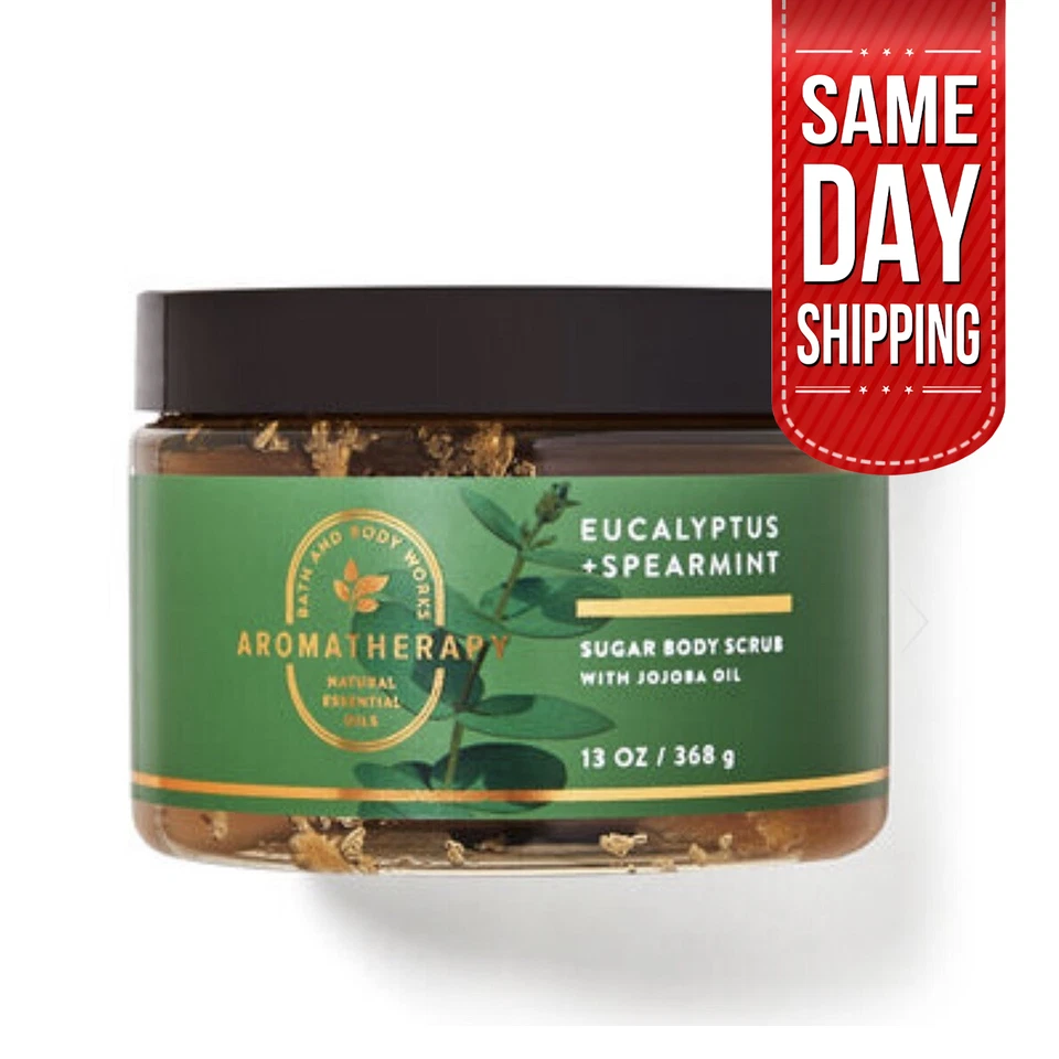 Bath & Body Works Eucalyptus + Spearmint Sugar Body Scrub Jojoba Oil - 13 fl oz - Image 2 of 3