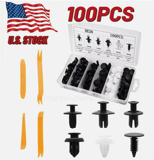 100pcs Bumper Clips Fender Trim Car Auto Push Pin Rivet Fastener Panel 4 Tools 100pcs Bumper Clips Fender Trim Car Auto Push Pin Rivet Fastener Panel 4 Tools