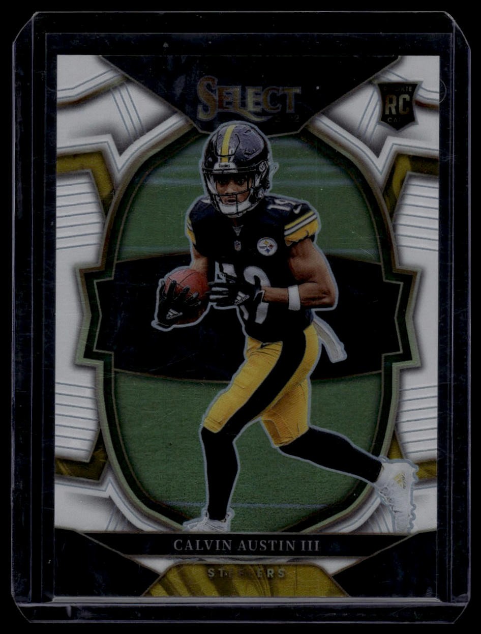 2022 Panini Select #65 Calvin Austin III White Prizm /35