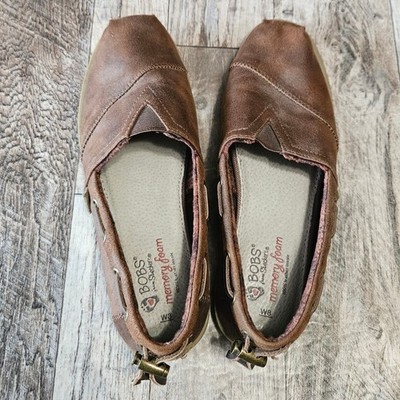 Skechers x Bobs Loafer Womens 8 Shoe Alpargata Flat Casual Chocolate Brown Boho
