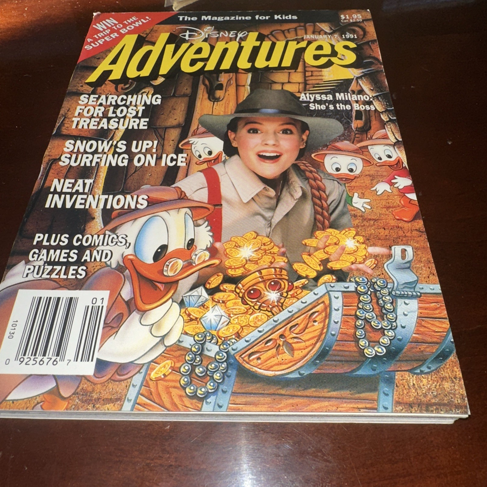 Disney Adventures Magazine Rick Alyssa Milano Ducktails Vol 1 # 3 January 1991