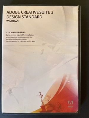 Adobe Creative Suite 3 Design Standard Windows Student Licensing-SN Included