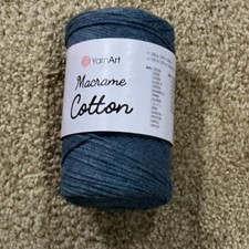 3mm Macrame Cord 80 Cotton/20 Polyester 246.06 Yards Dark Blue