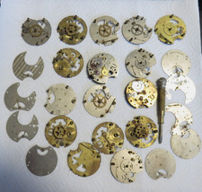 AS IS FOR PARTS LOT ANTIQUE POCKET WATCH PARTS SOME INGRAHAM