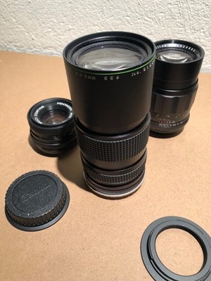 Albinar, Pentacon, Tele Konvolut: Drei Objektive, M42, EF, Canon, bitte lesen...