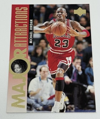 Michael Jordan Queen Latifah 1995 Upper Deck Major Attractions Bulls #341
