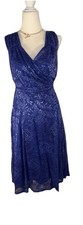 Grace Karin Women’s 2XL Blue Lace Sleeveless A Line Spring Wedding Guest Dress