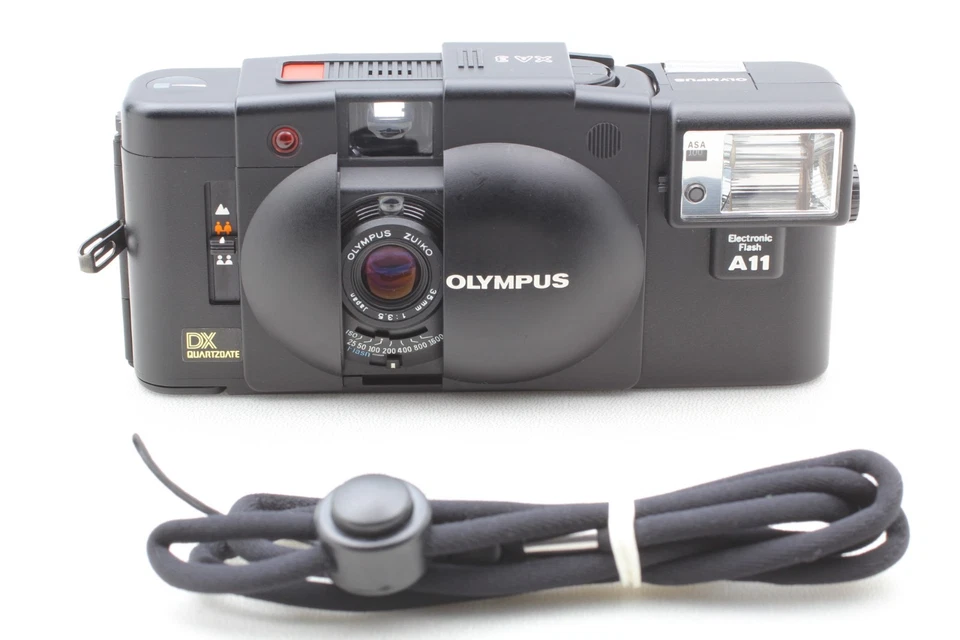 Near MINT Olympus XA3 35mm Point & Shoot Camera w/ A11 Flash From JAPAN - Image 2 of 4
