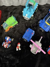 Paw Patrol Lot of 9 Vehicles and 1 Figure See Description For Details