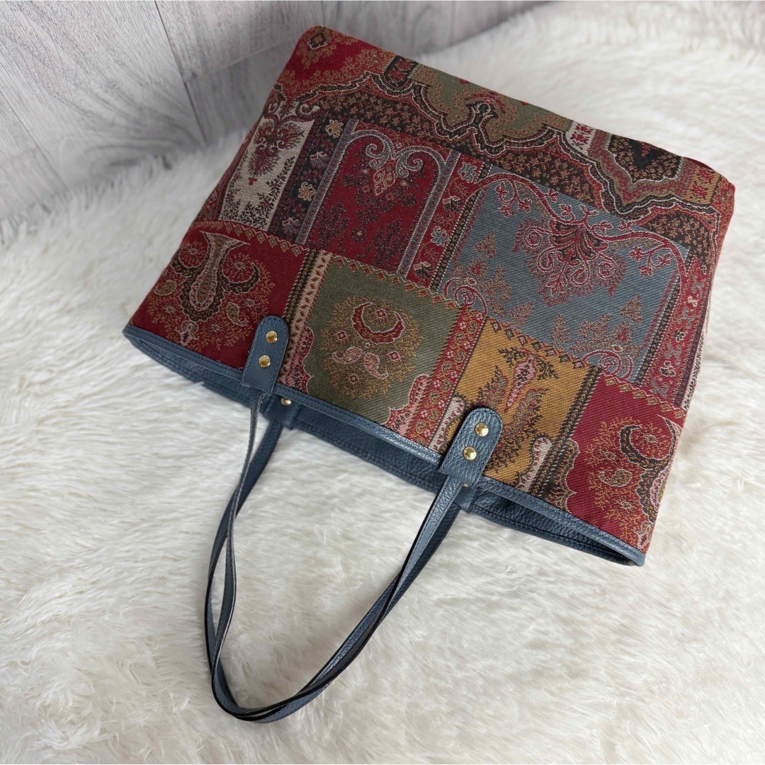 Etro Tote Shoulder Handbag Patchwork Multicolor U… - image 4
