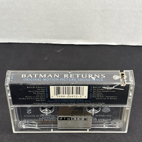 Batman Returns 1992 Rare Motion Picture Soundtrack Cassette Tape DC Comics - Foto 3 di 8