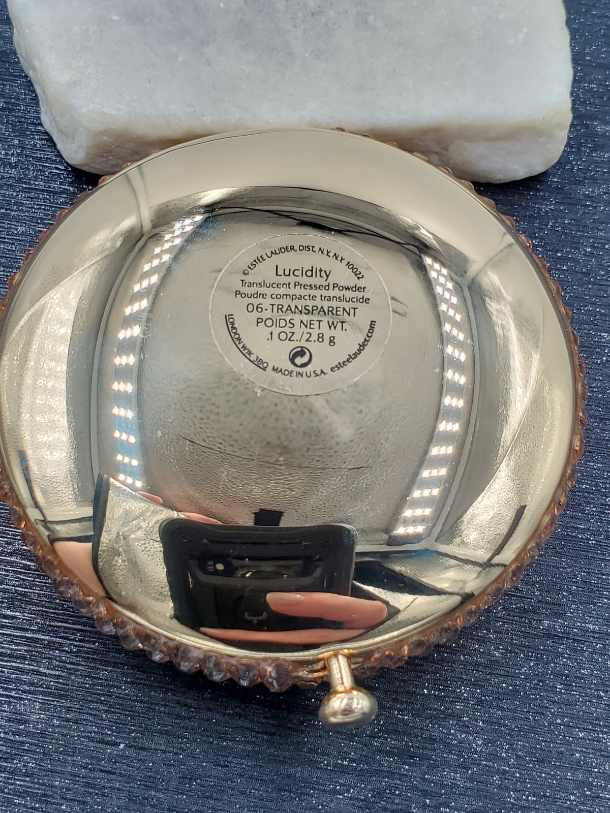 New Estée Lauder Lucidity Translucent Pressed Powder Swarovski Compact 1 OZ