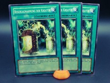 Yugioh Playset 3x Beschlagnahme der Kreaturen TAEV DE058/ Common/ Near Mint/ EXC