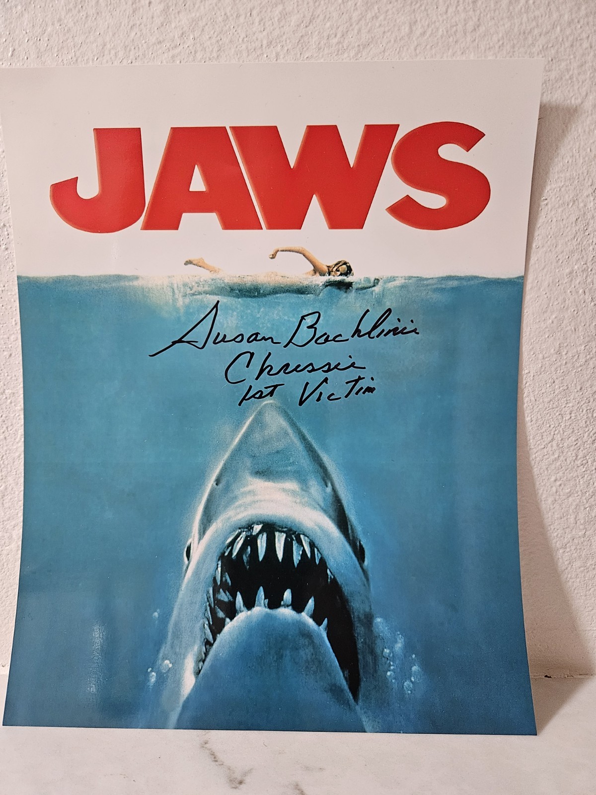 Susan Backlinie - SIGNED 8X10 Color Photo - Spielberg Jaws - 1st Victim