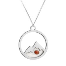 Mustard Seed Necklace Faith Mountain Jewelry Christian Gift for Women