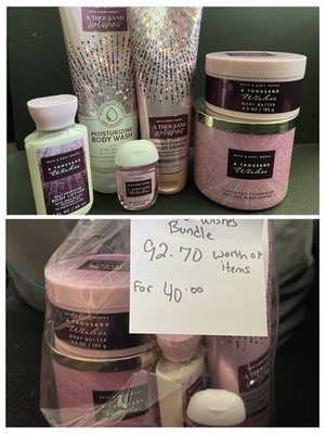Bath & Body Works A Thousand Wishes Moisturizing Body/Hand Set Shea Butter