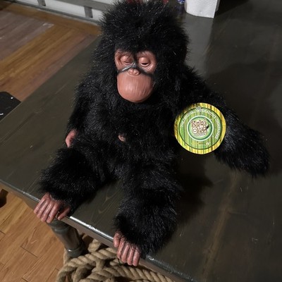 Senario Kobi Oki Monkey Plush Interactive Chimpanzee NEW W/ TAG See Photos