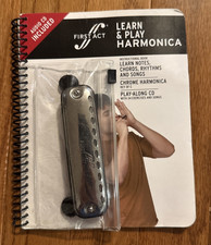 2008 First Act Learn and Play Chrome Harmonica Book and Audio CD