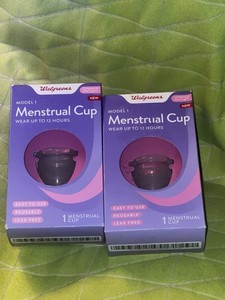 “2 Boxes of Walgreens Model 1 Menstrual Cups” Ages 18-30 Compare to Diva Cup NIB