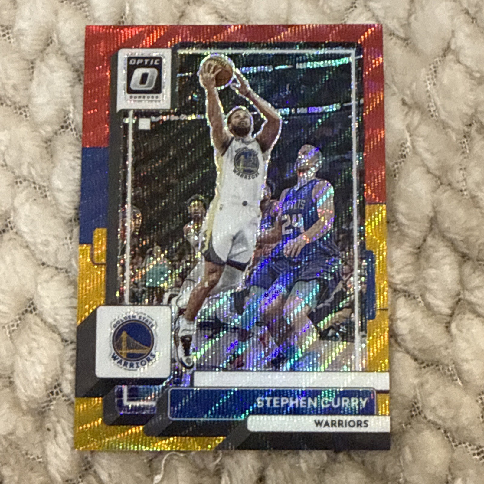 2022-23 Panini Donruss Optic Red & Gold Wave #96 Stephen Curry /99 - Warriors