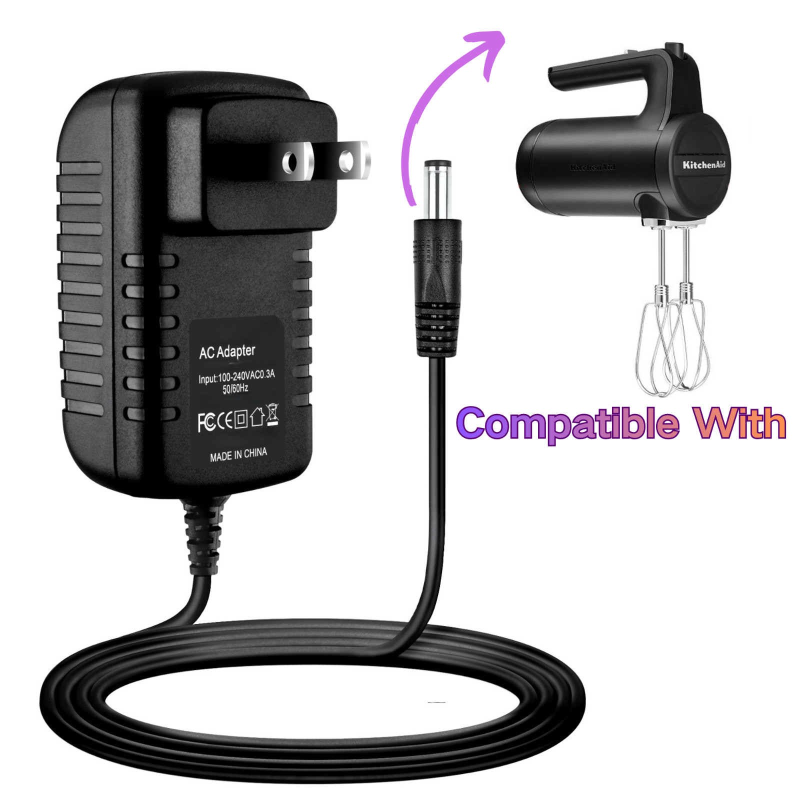 Charger for Kitchen Aid KHMB732 KHBBV53 Aid 7 Speed Cordless