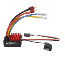 60A Brushed ESC Electronic Speed Controller Waterproof for 1/10 RC Car RC Boa...