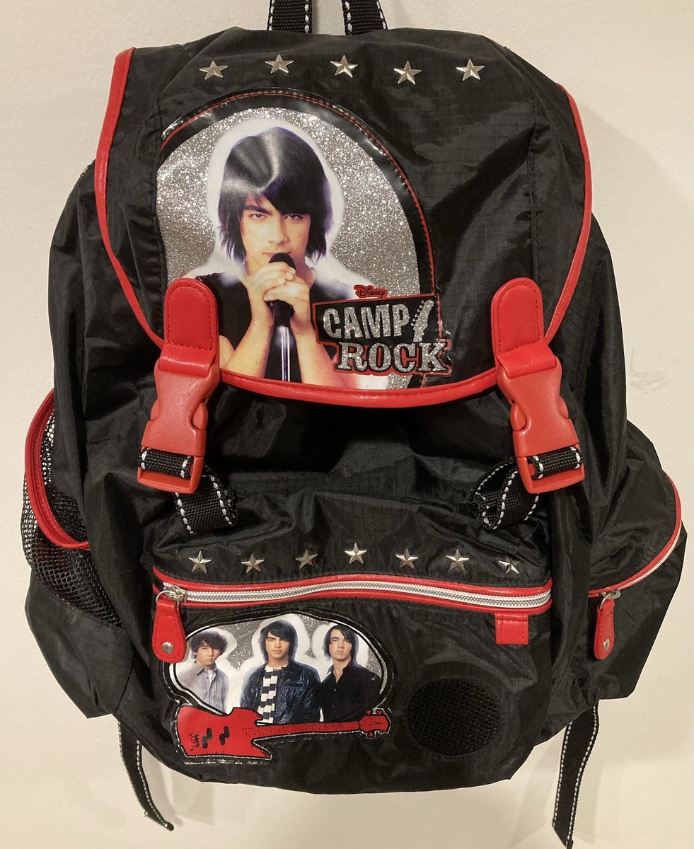 Jonas Brothers Backpack - Camp Rock Disney Channel Movie Joe Nick Kevin |  eBay