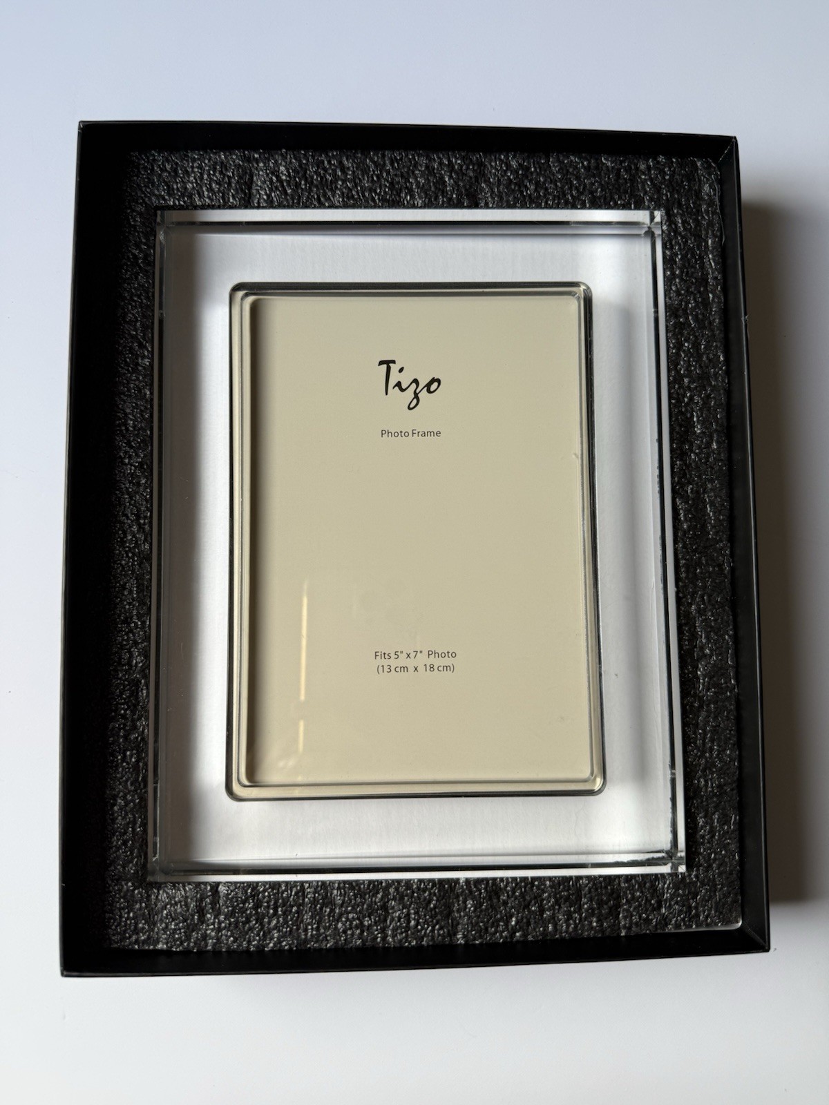 Tizo Lucite Clear Picture Frame 5x7